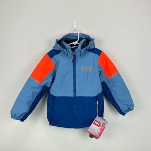 Helly Hansen Rider 2.0 Insulated Jacket Deep Fjord Boys 116 cm 6 Years NWT.